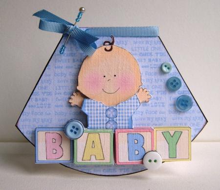 Button Baby Boy Wobble by Ruth Cunliffe