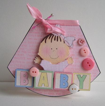 Button Baby Girl Wobble by Ruth Cunliffe
