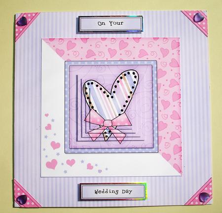 Funky Hearts Quick Card with Pyramage by Ruth Hoffman