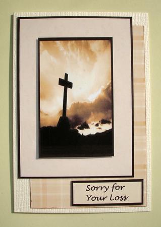 Sympathy Cross by Ruth Hoffman