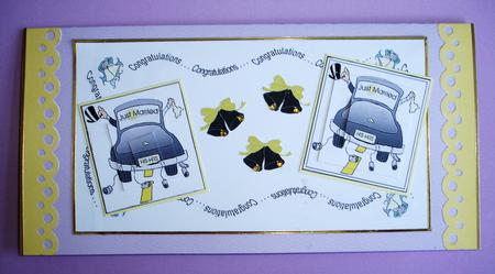 Contemporary Wedding Card by Ruth Hoffman