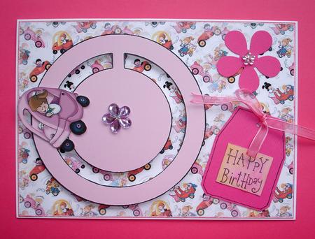 Girls Car Circle Slider by Ruth Hoffman