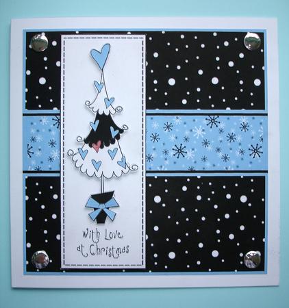 Funky Xmas Tree Quick Card by Ruth Hoffman