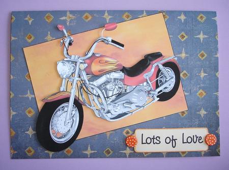 Get Your Motor Running Motorbike Topper Sheet by Ruth Hoffman