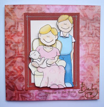 Family Doodles Birth/christening by Ruth Hoffman