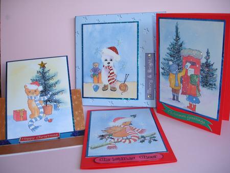 4 Cute Christmas Toppers by Ruth Hoffman
