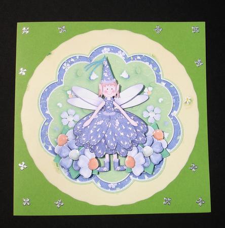 Lilac Flower Fairy Topper & Decoupage by Ruth Hoffman