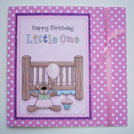 Happy Birthday Little One - Boy and Girl Card Toppers by Ruth Hoffman