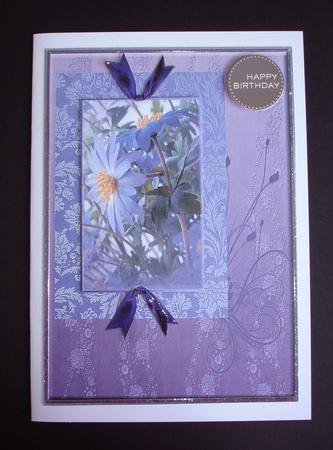 Purple Anemone A4 Topper by Ruth Hoffman