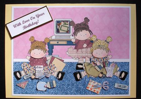Cardmaking & Scrapbooking Paradise Snip Snip Verse & Card by Ruth Hoffman