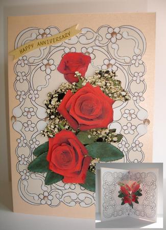 Red Rose Pop Out Kit by Ruth Hoffman