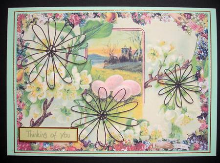 Floral Country Life Decoupage Topper by Ruth Hoffman
