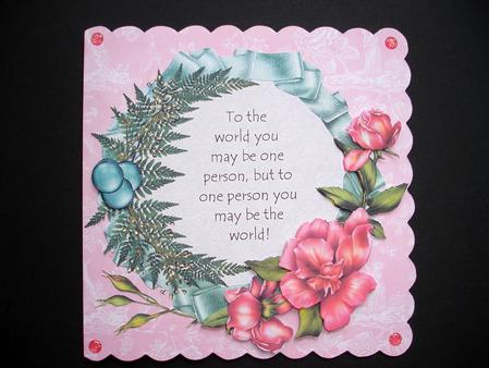 Rose & Fern Wreath Topper by Ruth Hoffman