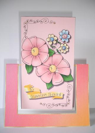 Floral Friends Spinner Card by Ruth Hoffman
