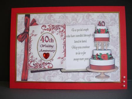 40th Ruby Wedding Anniversary by Ruth Hoffman