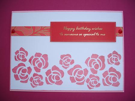 Rose Bouquet Card by Ruth Hoffman