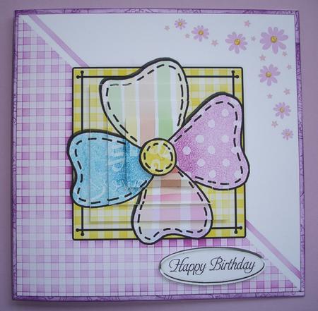 Patchwork Petals Quick Card with Pyramage by Ruth Hoffman