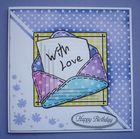 Patchwork Petals Quick Card with Pyramage by Ruth Hoffman