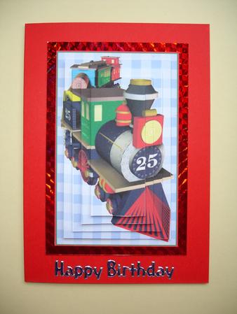Toy Train Pyramid by Ruth Hoffman