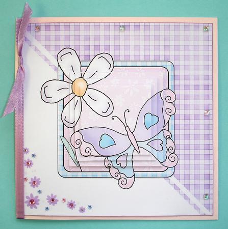Butterfly Quick Card with Pyramage by Ruth Hoffman