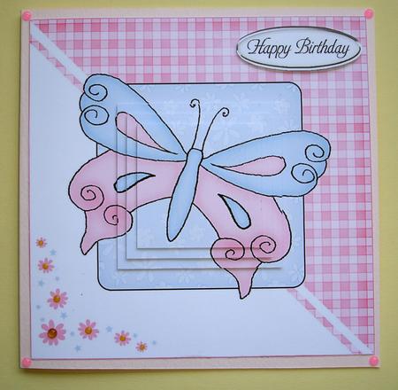 Butterfly Quick Card with Pyramage by Ruth Hoffman