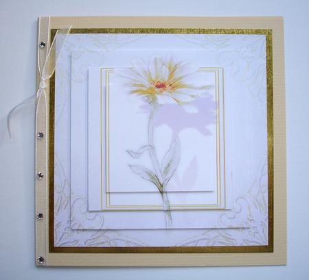 Calm Flower White Pyramid. by Ruth Hoffman