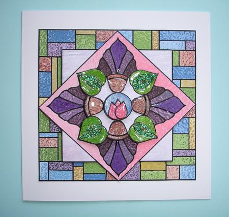 Stained Glass Mandala by Ruth Hoffman