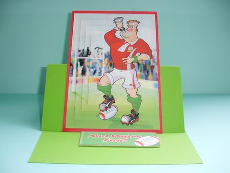 Rugby Dude Wales Pyramid. by Ruth Hoffman