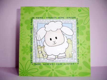 Little Lamb Twisted Pyramage Sheet by Ruth Hoffman