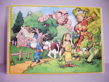 Jack and the Beanstalk Decoupage A4. by Ruth Hoffman