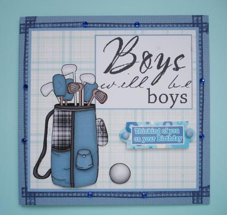 Boys Will Be Boys - Golf + Fishing by Ruth Hoffman