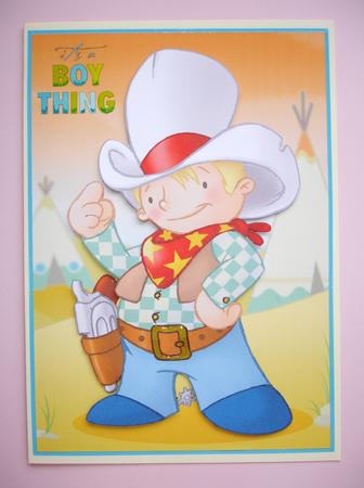 Cute Cowboy Dude A4. by Ruth Hoffman