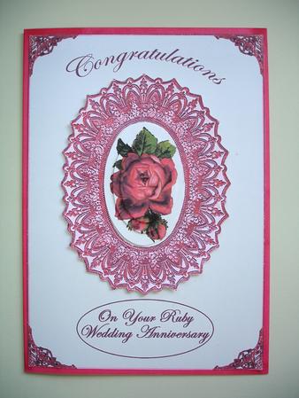 Ruby Wedding and Lace by Ruth Hoffman