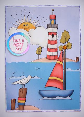 We Are Sailing Quick Card by Ruth Hoffman