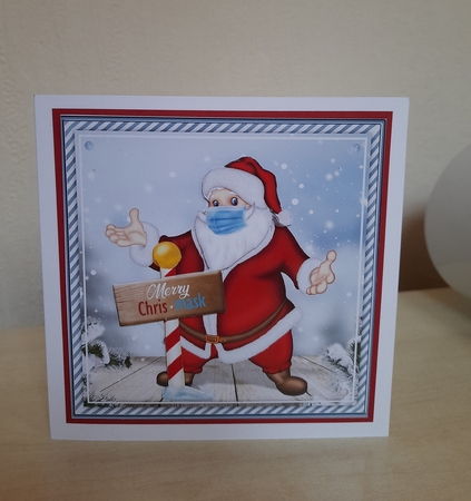 Merry Chris mask by Ruth Howat