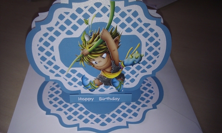365 Lattice Layered Easel Card  by Ruth Mahaffey