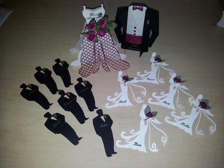 Wedding Tuxedo & Dress by Ruth Mahaffey