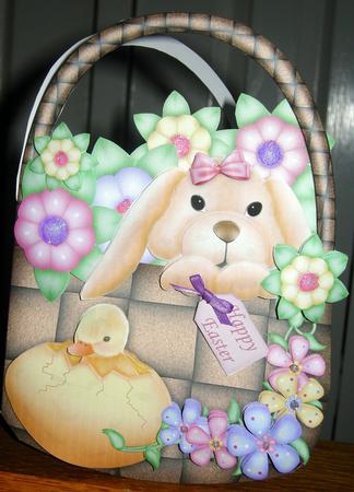 Easter Basket Shape Card Part 2 Use W/ Easter Shape Part 1 by Ruth Mahaffey