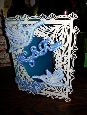 Hugs & Kisses Card by Ruth Mahaffey