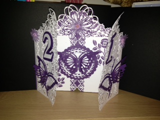 Coronet & Butterfly Door Card by Ruth Morris