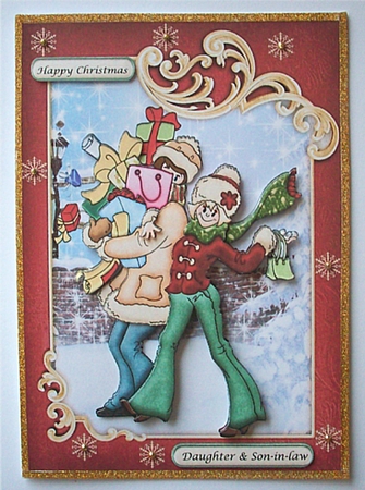 Christmas Shopping Topper & Decoupage by Ruth Murphy