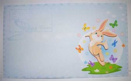 Dancing Rabbit and Butterfly Money Wallet by Ruth Murphy