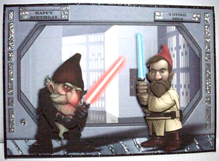 The Gnome Wars Battle Card Front by Ruth Murphy
