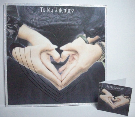 Love Hearts & Valentines - Hearts 5 Black + Insert & Tag by Ruth Murphy