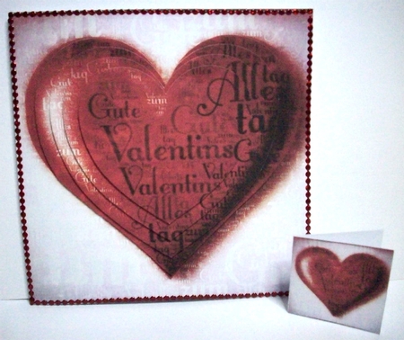 Love Hearts & Valentines - Hearts 10 + Insert & Tag by Ruth Murphy
