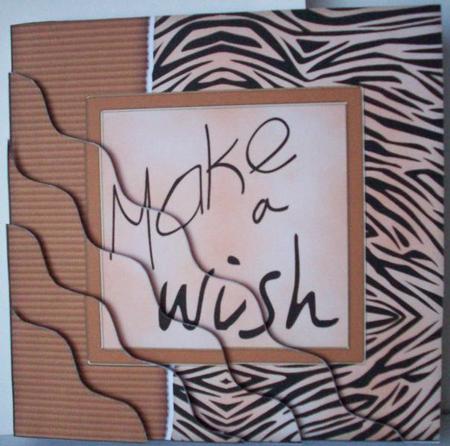 Fun and Funky Animal Print Wavy Corner Side Stacker Topper by Ruth Murphy