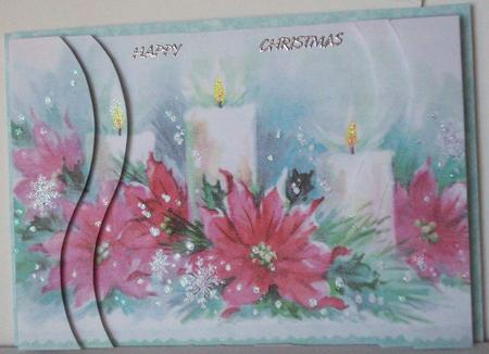 Christmas Candles Swirvey Side Stacker by Ruth Murphy