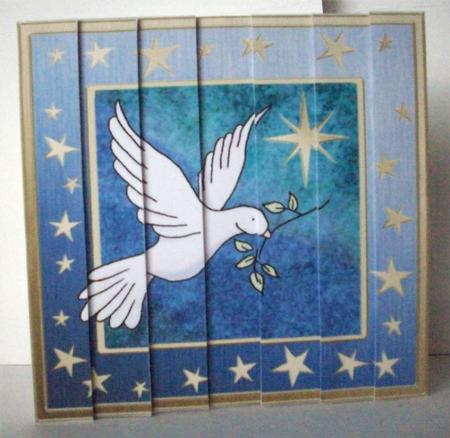 Xmas Dove Side Stacker Topper by Ruth Murphy