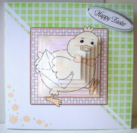 Little Chick Quick Card with Pyramage by Ruth Murphy