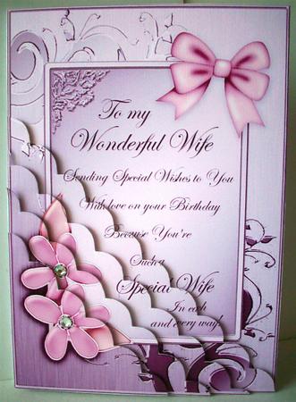 Metallic Birthday Greeting Quick Card Corner Side Stacker by Ruth Murphy